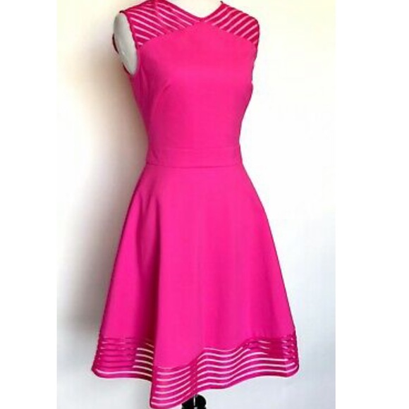 Ted Baker Fuchsia Eleese Skater Dress fit and flare - Picture 7 of 17